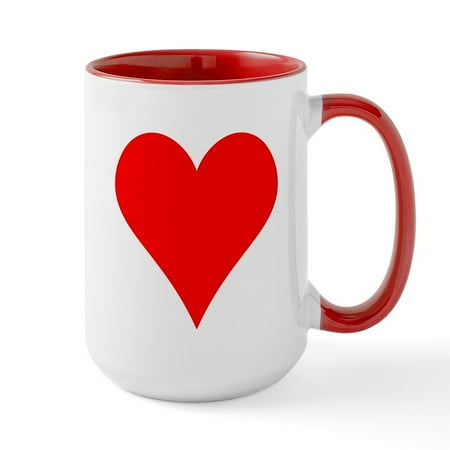 

CafePress - Simple Red Heart Mug - 15 oz Ceramic Large Mug