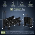 thumbnail image 3 of Carrito Utilitario Plegable HIKEMOON 43" Resistente 16 kg, 3 of 9
