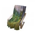 thumbnail image 3 of Landscape Soft Flannel Fleece Blanket, Idyllic Meadow View Foggy Summer Sunrise in Carpathian Mountains Highland, Cozy Plush for Indoor and Outdoor Use, 70" x 90", Lilac Yellow Green, by Ambesonne, 3 of 5