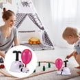 thumbnail image 3 of 1 Set Adorable Panda Theme Balloon Toys Practical Push Car Inflator Toys (Black), 3 of 10