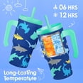 thumbnail image 4 of Vaso para beber SANDJEST, 20 oz, con forma de tiburón, con asa, 4 of 7
