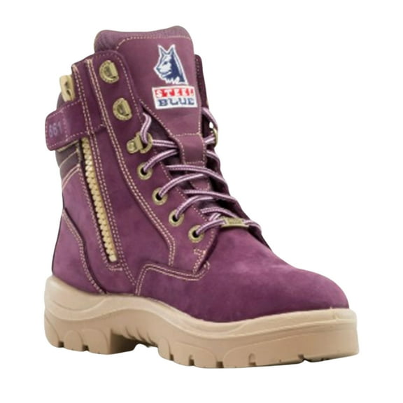 Steel Blue Work Boots Womens Southern Cross 6 Inch Zippered Slip Resistant