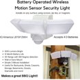 LB1912WH Battery Powered Indoor Outdoor Weatherproof LED Motion