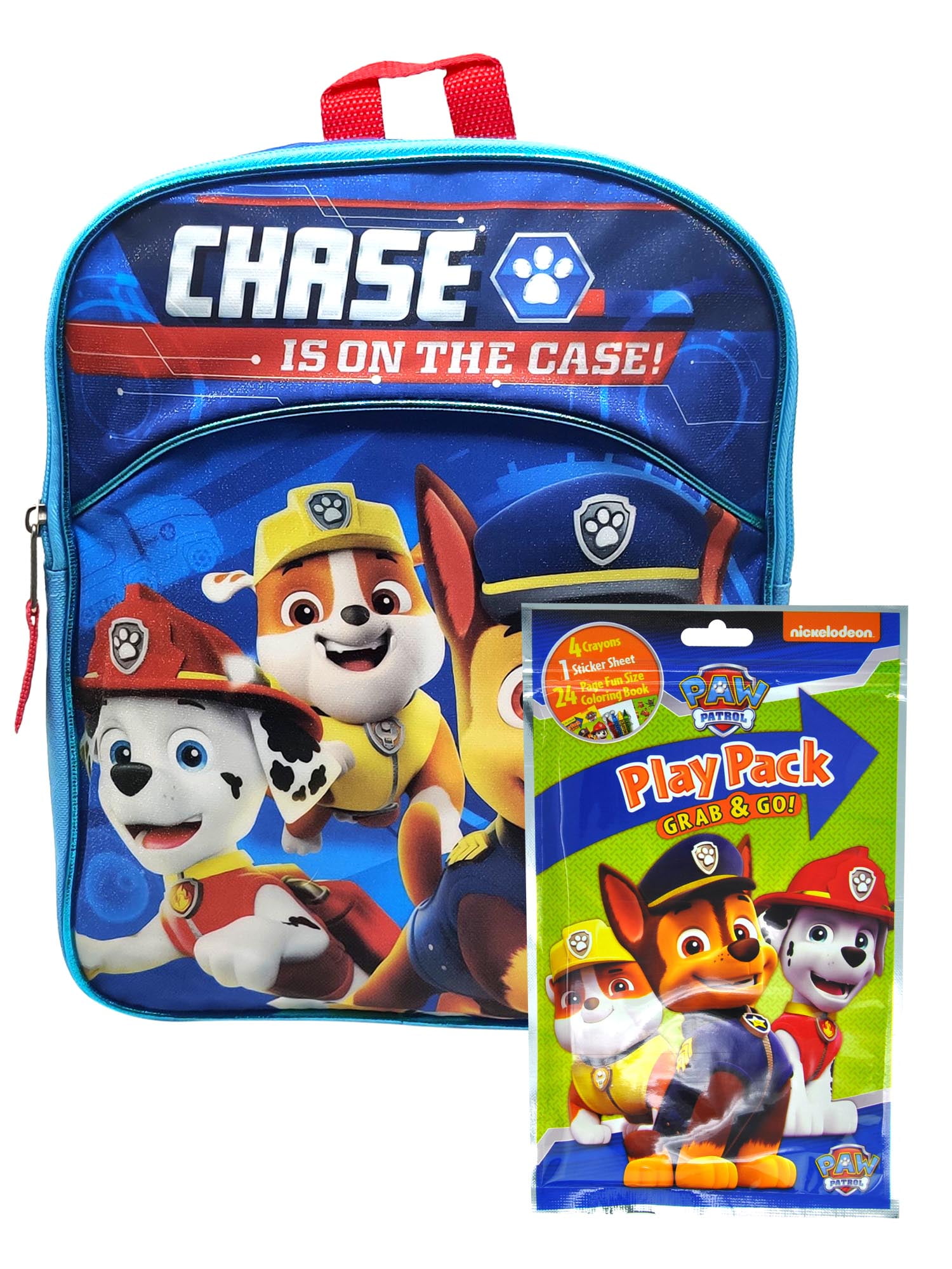 paw patrol backpack set