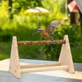 thumbnail image 6 of Parrot Play Wood Stand, Bird Play Stand Swing, Cage Accessories, Table Playstand Bird Perch for Parrot, Cockatiels Canaries Parakeets, Lovebirds without cup, 6 of 9