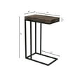 thumbnail image 7 of Proman Products Breeze Casual C Shaped End Table Small Side Table with Steel Base, 7 of 7