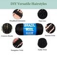 thumbnail image 4 of Brazilian Wool Hair Acrylic Yarn for Crochet Hair African Braids Sengalese Twisting Jumbo Braids Knitting Hair Braids Soft Faux Locs Synthetic Hair Extension, 4 of 6