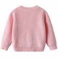 thumbnail image 4 of Afdoent Girls Sweaters Embroidered Soft Knit Sweater Kids Fall Pullover Sweaters Top Birthday Daily Wear 1-2 Years, 4 of 8