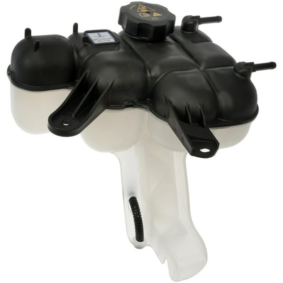 Dorman 603-002 Engine Coolant Reservoir for Specific Dodge / Jeep Models, Black; Clear