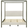 thumbnail image 4 of Monroe Upholstered Eastern King Canopy Bed Vanilla, 4 of 10