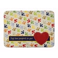 thumbnail image 1 of Carolines Treasures SB3054RUG Dogs leave pawprints on your heart Machine Washable Memory Foam Mat, 1 of 4