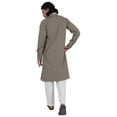 thumbnail image 4 of AtasiÂ&nbsp;Men's Henley Welt PocketÂ&nbsp;LongÂ&nbsp;KurtaÂ&nbsp;Solid Indian Ethnic Wear Clothing ForÂ&nbsp;Men's, 4 of 7