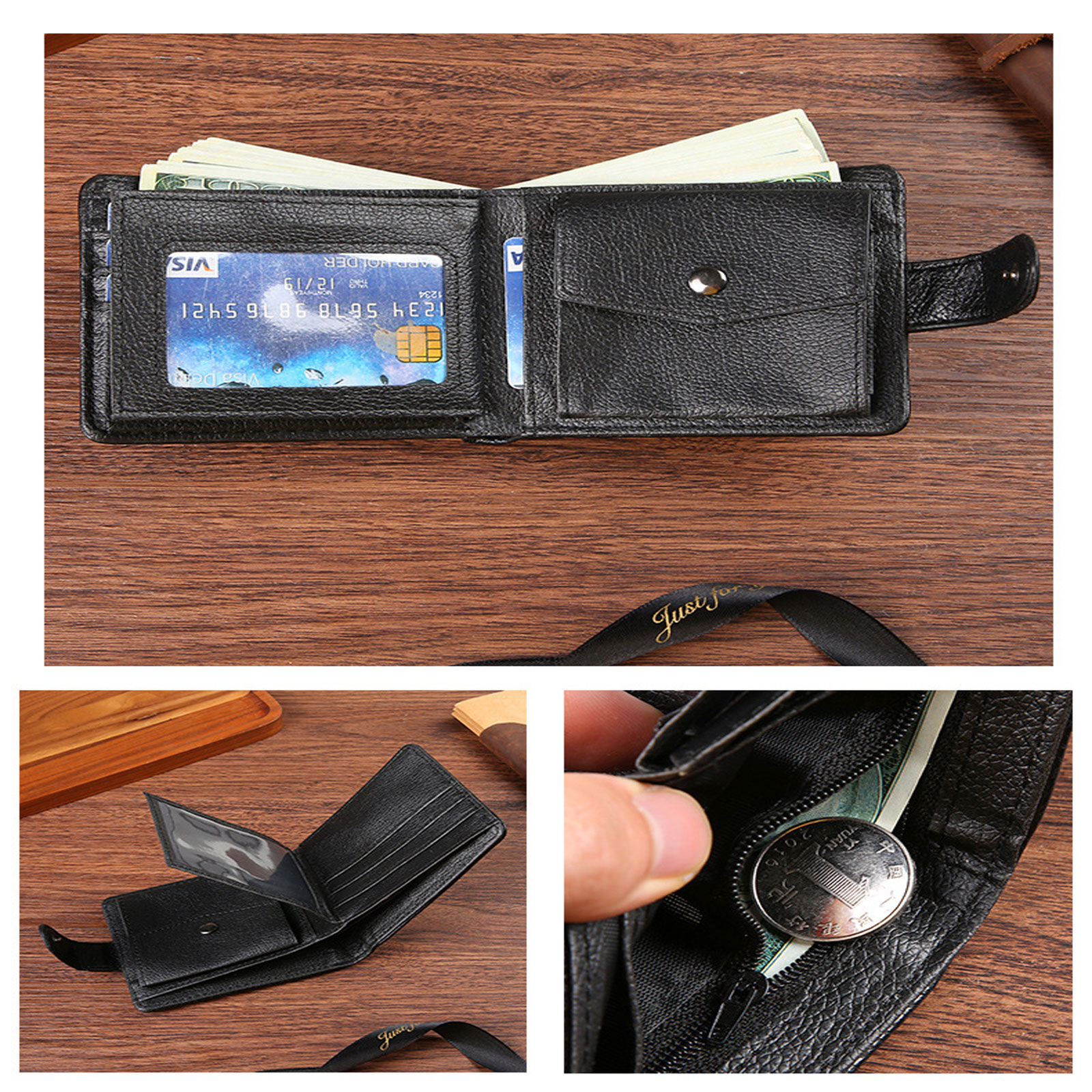Portefeuille Homme AVIMA En Cuir Véritable - Deux Volets, Porte-cartes Et Billets, Neuf Avec étiquettes