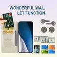 thumbnail image 3 of for Samsung Galaxy A05 Wallet Case for Women, Glitter Bling Diamond PU Leather Folio Cover with Card Slot & Wrist Strap Phone Case for Samsung Galaxy A05 Owl Gold, 3 of 16
