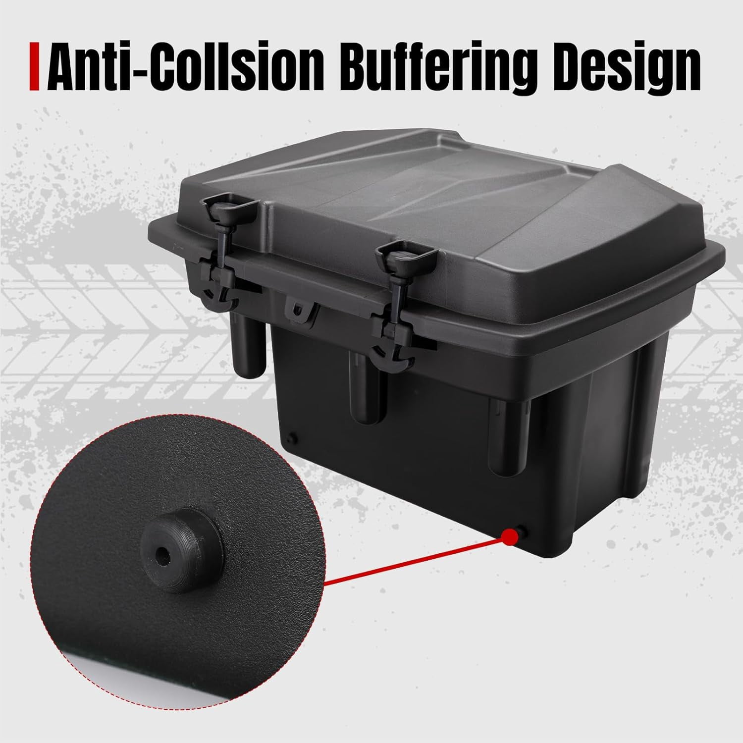 A & UTV PRO Bed Storage Box 5.5GAL Compatible with Polaris Ranger 1000 XP 900 800 700 570 500 Polaris General 1000 Accessiories Cargo Box Hard Tool Box 21L