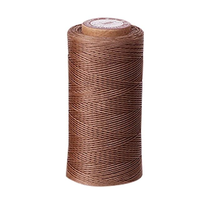 Amdohai 150D Waxed Cords Polyester Leather Sewing Thread All Purpose Flat Wax Stitching Strings for Bookbinding Macrame Handcraft DIY Bracelets