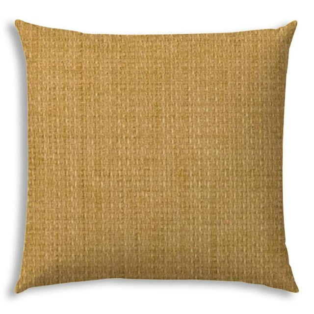 Joita Remi Coussin Carré Intérieur/extérieur Cousu Fermé - Tissu Polyester Or