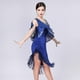 thumbnail image 2 of Vestido de noche con lentejuelas para bailarina, ropa de baile para Azul, 2 of 9