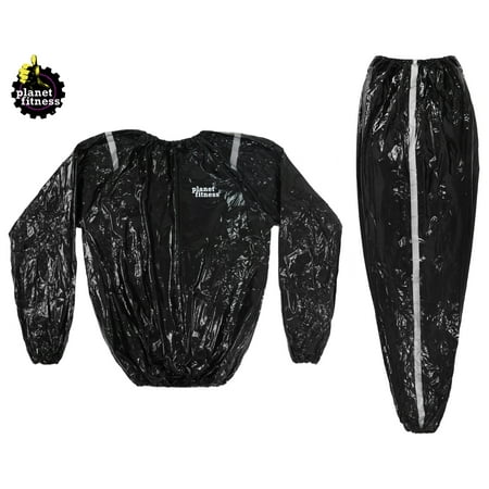 Planet Fitness Sauna Sweat Suit for Weight Loss & Exercise w/Microban Technology for Men & Women,