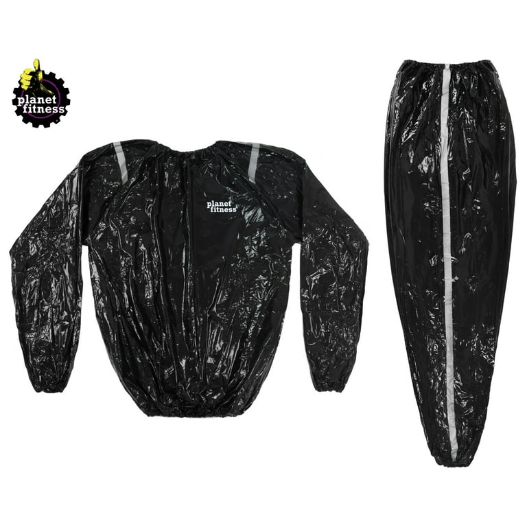 Planet Fitness Sauna Sweat Suit for Weight Loss Exercise w Microban Technology for Men Women XL XXL