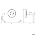thumbnail image 4 of Design House San Martin Euro Wall Mount Bathroom Toilet Paper Holder, Polished Chrome, 4 of 8