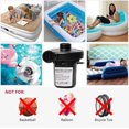 thumbnail image 3 of Electric Pump, Portable Electric Air Pump Electric Inflator with 3 Nozzles (Black), 3 of 5