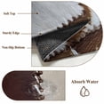 thumbnail image 6 of Rectangle Rug 4ft Area Rug, Cowhide Leather Animal Skin Texture Area Rugs for Living Room Bedroom, Abstract Collage Art Floor Mat Non-Slip Non-Shedding Carpet Indoor Accent Rugs, 6 of 9