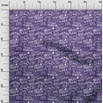 thumbnail image 3 of oneOone Polyester Spandex Purplish Blue Fabric Writing Text Dress Material Fabric Print Fabric By The Yard 56 Inch Wide, 3 of 4