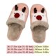 thumbnail image 2 of Zapatillas navideñas de piel esponjosa zapatos borrosos para interiores de alce plano lindos para invierno en interiores, 2 of 7