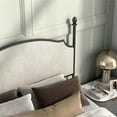 thumbnail image 4 of Maklaine Elegant Modern Transitional Gunmetal Metal Queen Bed, 4 of 7