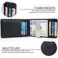 thumbnail image 6 of SYMMEXA Men's wallet genuine pickup bag RFID anti-theft brush money clip dollar clip, 6 of 9