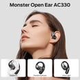 thumbnail image 2 of Auriculares inalámbricos Monster Open Ear Buds Bluetooth 5.4 negros, 2 of 6