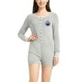 thumbnail image 2 of Women's Concepts Sport Gray Edmonton Oilers Venture Sweater Romper, 2 of 2