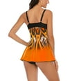 thumbnail image 4 of DPTALR Bikini Femme Imprimé Dos à Bretelles Ensemble Maillot de Bain Deux Pièces Robe de Bain, 4 of 4