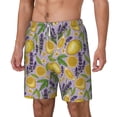 thumbnail image 2 of Balery Lavender Flowers Mens Swim Trunks Swim Shorts for Men Quick Dry Inseam Beach Shorts with Compression Liner Pocket-Medium, 2 of 9