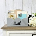 thumbnail image 3 of Elegant Designs 9.84" Homewood Envelope Letter Holder with "Mail" in Black, Gray, 3 of 11