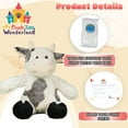 thumbnail image 4 of Plush Gear Bessie Mae MOO-cho the Cow 16" Plush Toy with DIY Stuffing Kit & Certificate, 4 of 5
