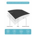 thumbnail image 5 of Quilts Full Size, Solid Black Soft Comforter Bedding Set for Bed, Retro Minimalism Abstract Denim Texture Lightweight Quilted Bedspread with Pillow Cover(2 Pieces) for All Season, 78x90 Inch, 5 of 6