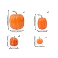 thumbnail image 3 of FEOLGEHLY Halloween Decorations, Mixed Size Artificial Foam Pumpkins Ornament Lot Color Choice Fake Pumpkin Set Seasonals Decor For Fall Harvests Halloween Table Arrangement (Orange), 3 of 6