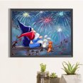 thumbnail image 1 of Cuadros Decorativos Pintura de diamante 5D DIY Taladro redondo completo Goblins Fuegos artificiales Decoración para el hogar Arte Artesanía DQrwqpou  embutido en tela, 1 of 7
