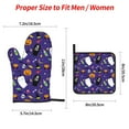 thumbnail image 2 of Disketp Cute And Creepy Oven Mitts and Potholders BBQ Gloves-Oven Mitts and Pot Holders Cooking Baking Grilling(4-Piece Set), 2 of 6
