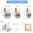 thumbnail image 2 of LAICAIW 6 Pack Mailbox Lock Cam Locks Keyed Alike, 1" Cabinet Lock with Key, Secure File Cabinet Drawer, Mailbox Lock Replacement for Storage Door Tool Box, Zinc Alloy, 2 of 7