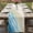 Blue, variant on Table Runner 36 Inches Long for Kitchen Dining, Haze Blue Beach Coastal Dresser Scarf Farmhouse, Dining Table Decorations for Wedding/Parties, Summer Ocean Nautical Seaside 13 x 36 In