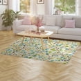 thumbnail image 3 of Colorful Leaves Abstract Carpet Style Living Room Bedroom Soft Comfy Rug Modern 3d Entry Mats Household, 3 of 7