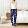 thumbnail image 4 of Balery Skull flower leaf purple Pantalones de pijama para mujer, pijamas ultraligeros, pantalones de estar por casa-XX-Large, 4 of 6