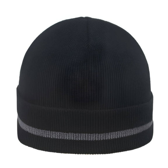 TELOLY Beanies Hats Men,Rolled Edge Design Beanies Hats Men,Fashionable and Warm Mens Beanie,Black