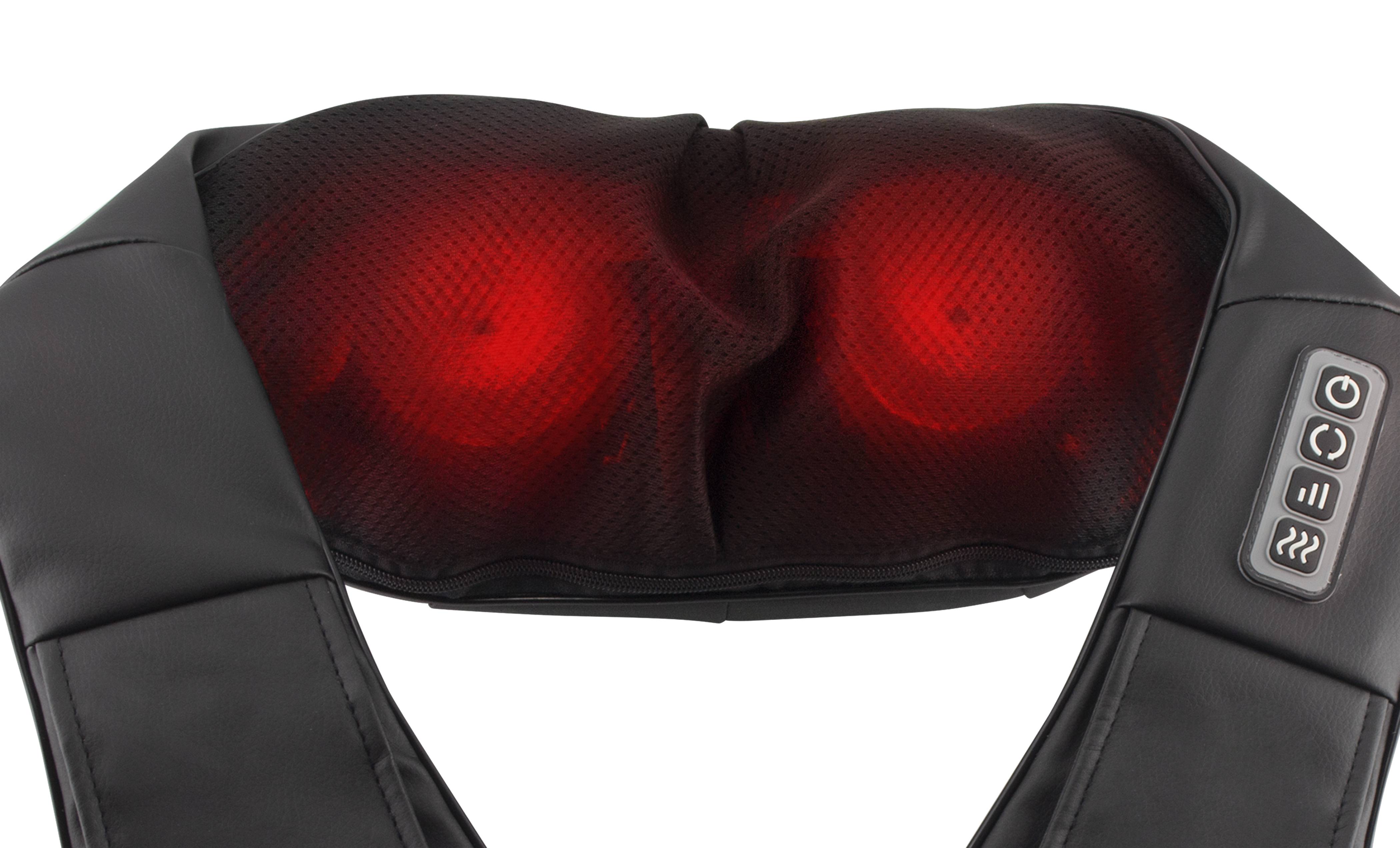 Eternal Living Stress Relief Shiatsu Back and Neck Massager w Heat Deep Tissue