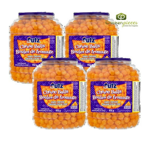 UTZ Baked Cheddar Cheese Balls Snacks, 652g/23 oz (4 PACK)