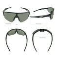 thumbnail image 6 of UPANBIKE Bike Cycling Sunglasses Sports Sunglasses Anti-UV400 Large Size Lens TR90 Unbreakable Frame, Glossy Black Frame/Grey Lens, 6 of 7