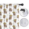 thumbnail image 4 of Blackout Kids Curtains,Highland Cow Sunflower Daisy Pattern Childrens Insulated Curtains Set Of 2,Bedroom Essentials,Toddler Room Decor 52"x63", 4 of 5